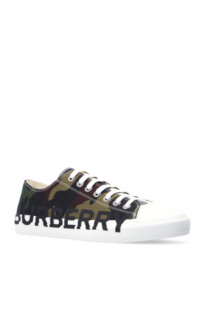 burberry cashmere Camo-motif sneakers