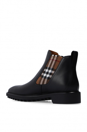 burberry Women Leather Chelsea boots