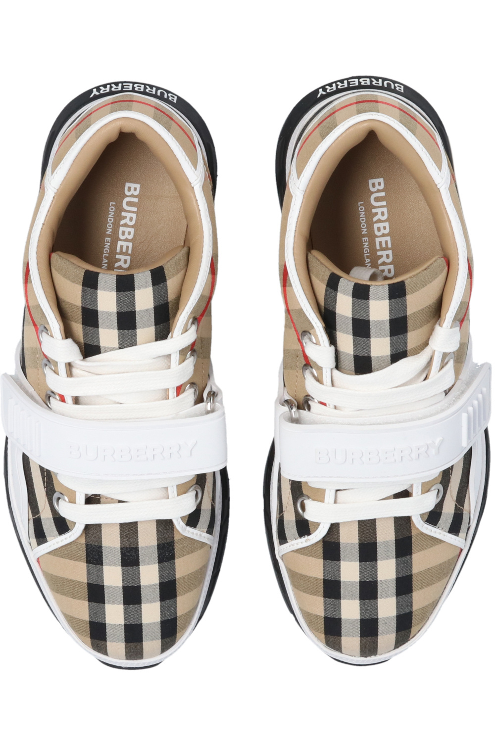 Kids's Kids shoes (25 | IetpShops - 39) | heeled sandals burberry shoes  charcoal chk | Burberry Kids Checked sneakers