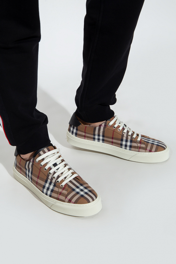 Burberry Sports shoes with a plaid pattern