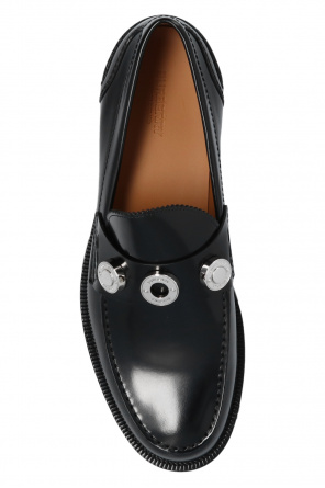 burberry hooded Leather loafers