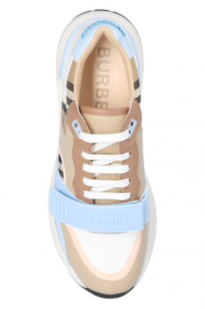 burberry lettering Checked sneakers