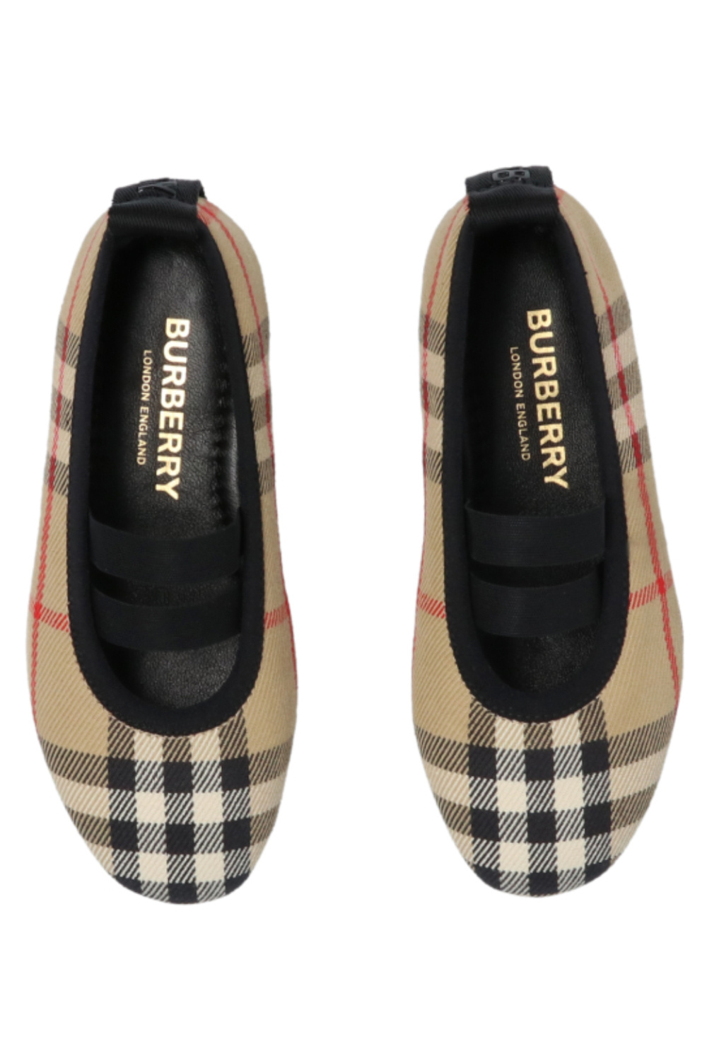 Burberry Kids Checked ballet flats