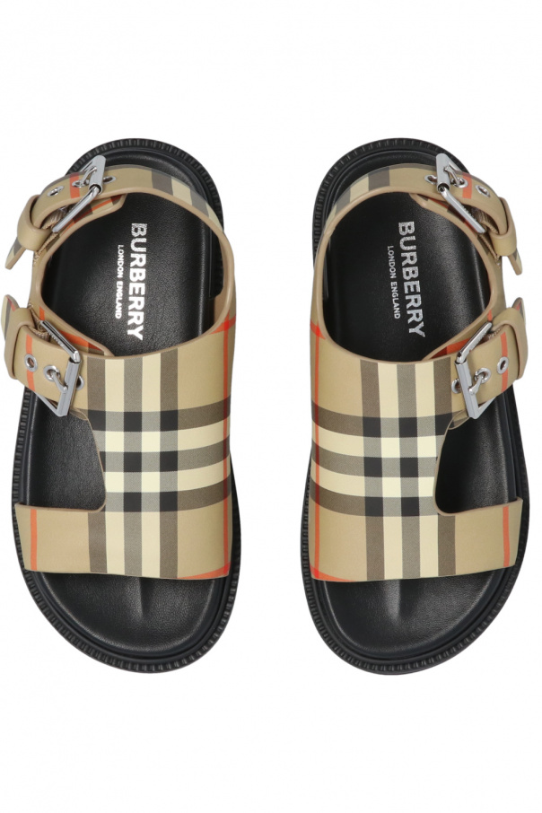 Burberry Kids Checked sandals