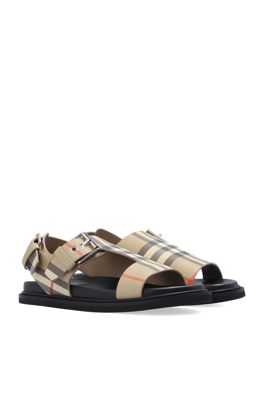 burberry nylon Kids Checked sandals