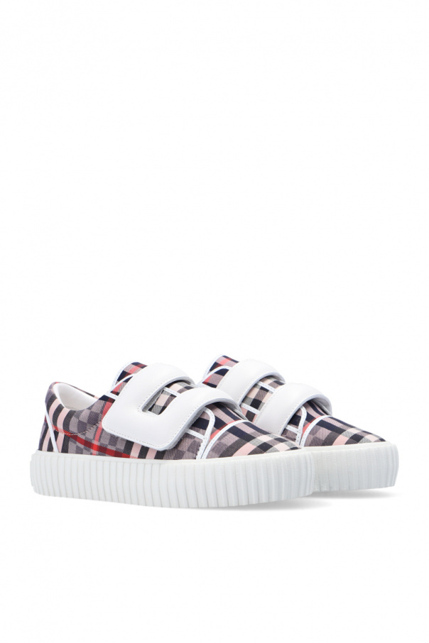 Burberry Kids Checked sneakers