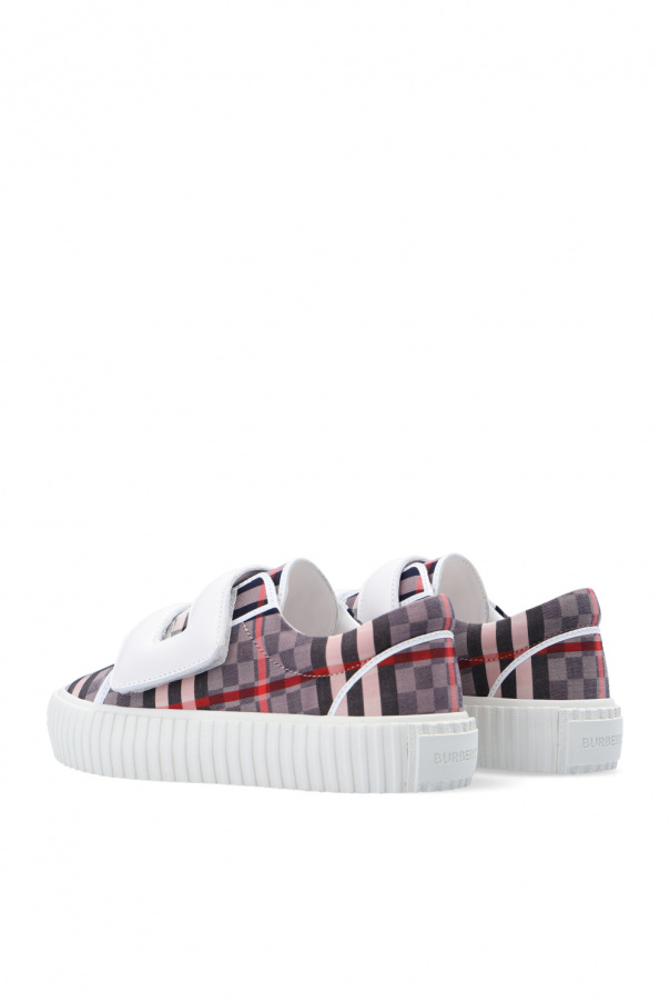 Burberry Kids Checked sneakers