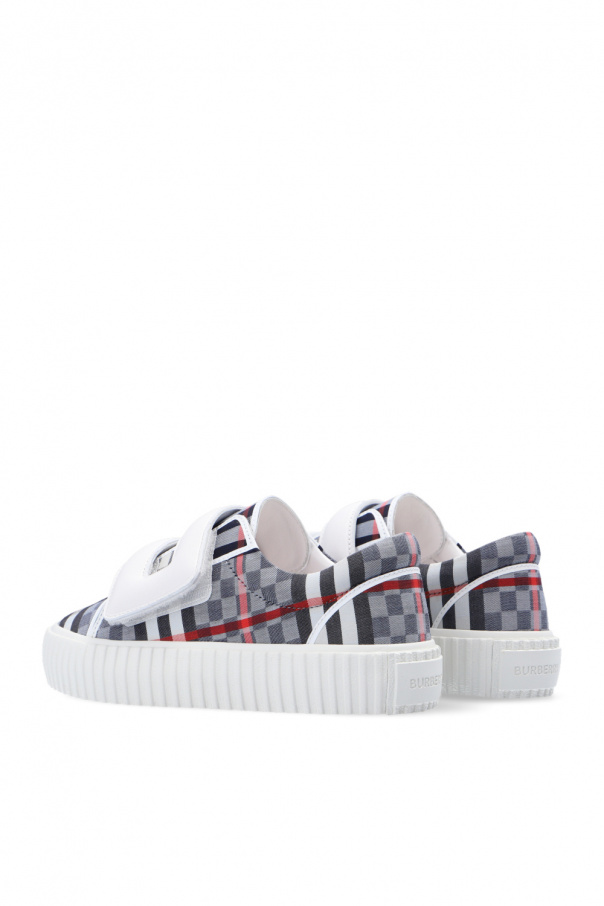 burberry tote Kids Checked sneakers