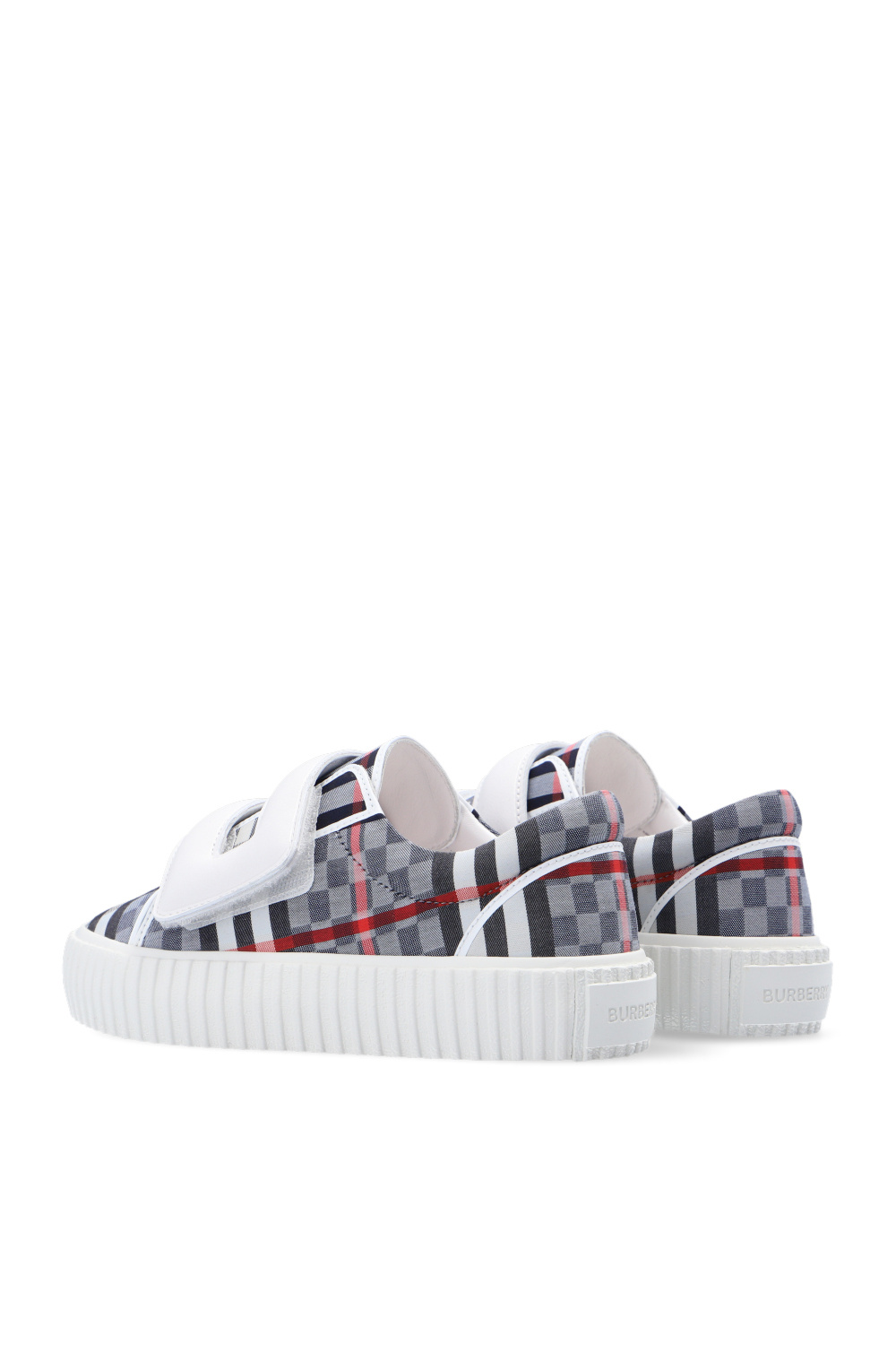 burberry Leather Kids Checked sneakers