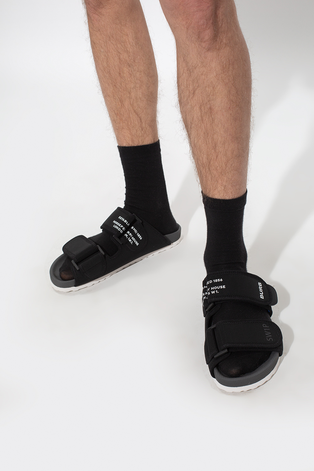 Burberry Slides with logo | Men's Shoes | Vitkac