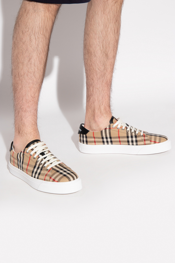 Burberry melange Checked sneakers