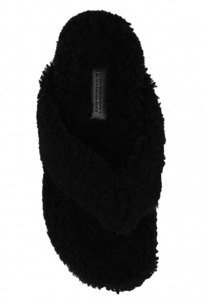 Burberry Shearling flip-flops