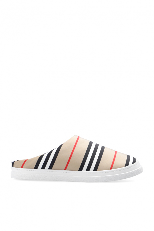 burberry Met Striped slides