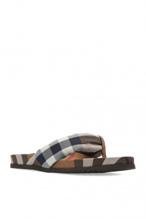 Burberry Checked flip-flops