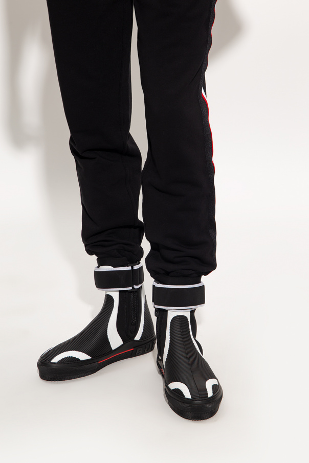 burberry STRIPED Boots with logo