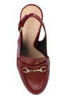 Gucci BURGUNDY Leather platform shoes