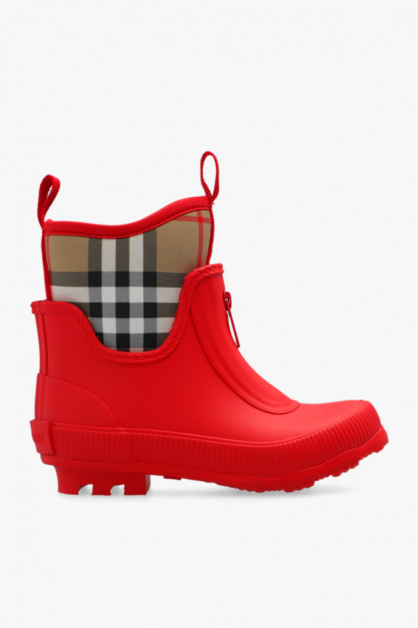 burberry Wallet Kids ‘Mini Flinton’ rain boots