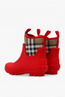 Burberry Kids RED ‘Mini Flinton’ rain boots