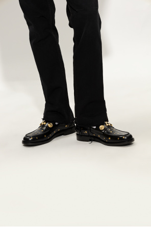 ‘fred’ leather loafers od Burberry
