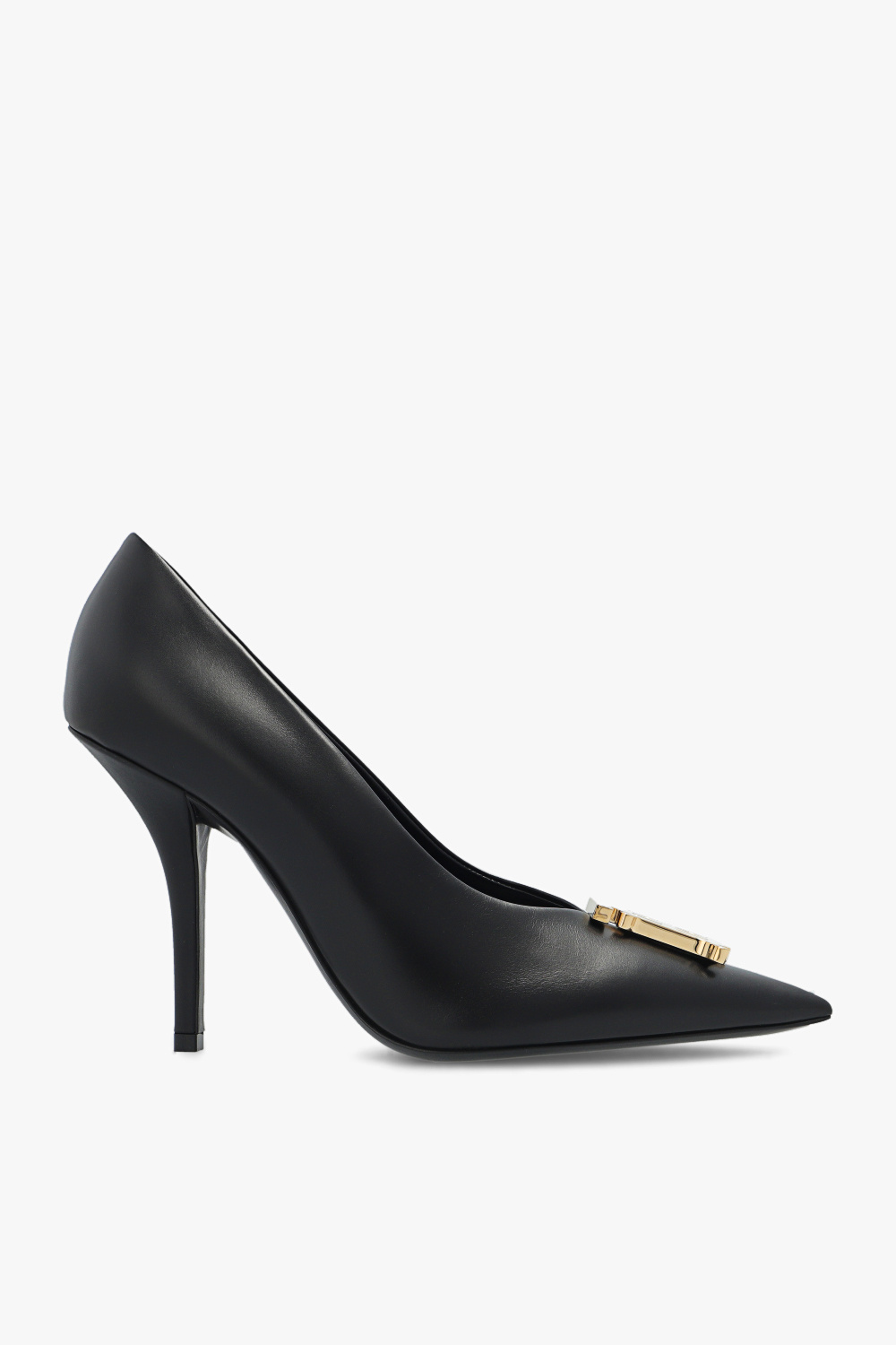 Burberry Leather stiletto pumps with logo