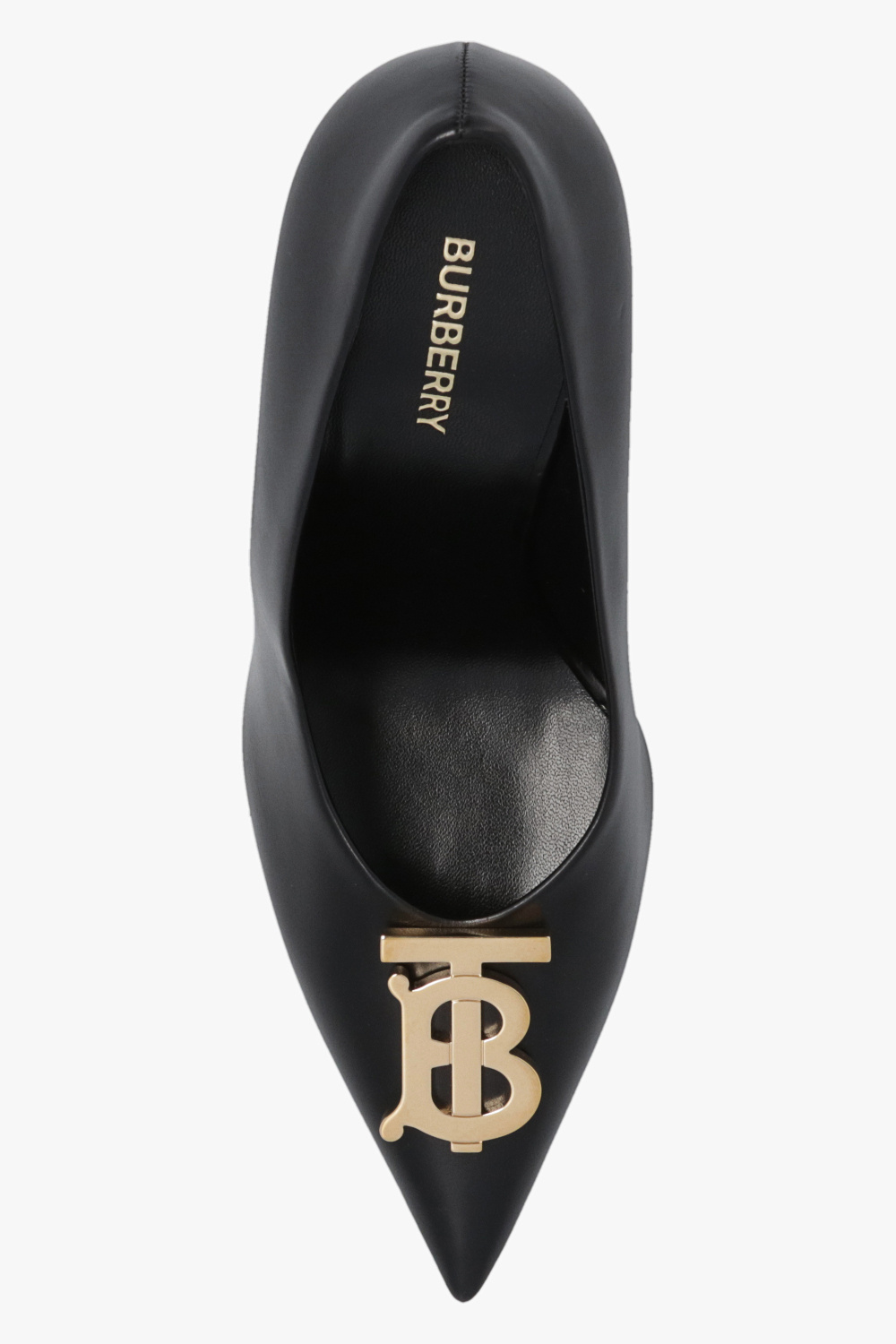 Burberry Leather stiletto pumps with logo