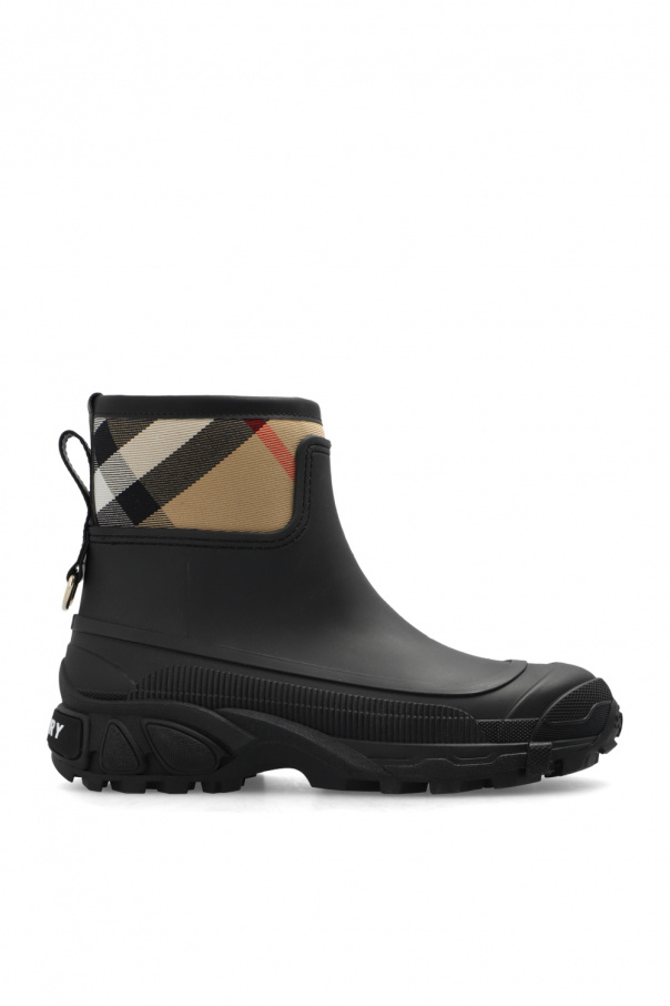 burberry cuir ‘Ryan’ rain boots