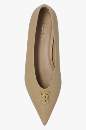 Burberry black Ballet flats with logo
