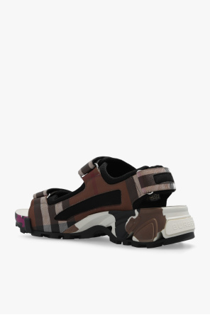 burberry carbon Patterned sandals