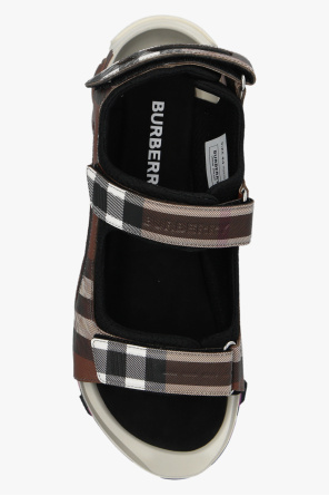 burberry carbon Patterned sandals