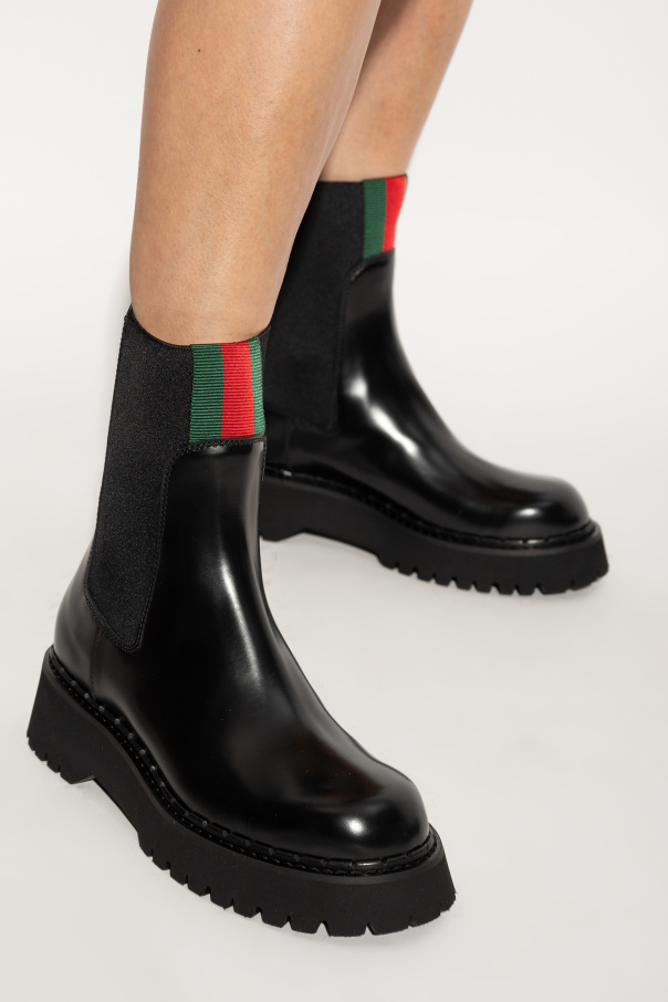 Gucci Leather Chelsea boots