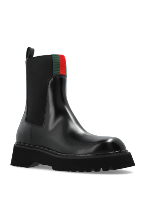 Gucci Leather Chelsea boots