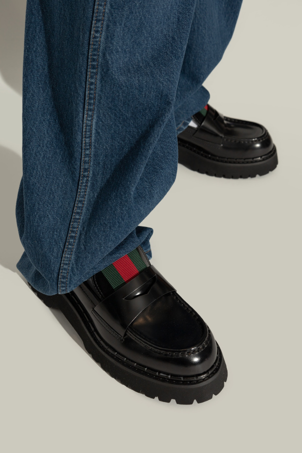 Gucci Skórzane buty