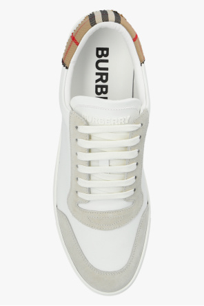 Burberry logo-buckleed sneakers