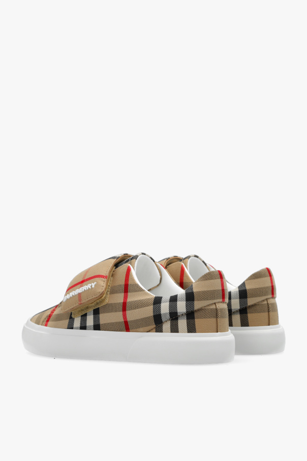 burberry cotton Kids Slip-on sneakers