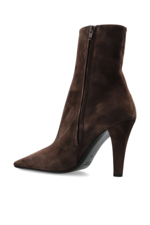 Saint Laurent Suede heeled ankle boots ‘Jill’