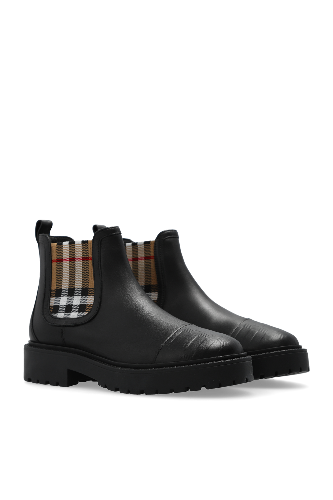 Burberry Kids Leather Chelsea boots