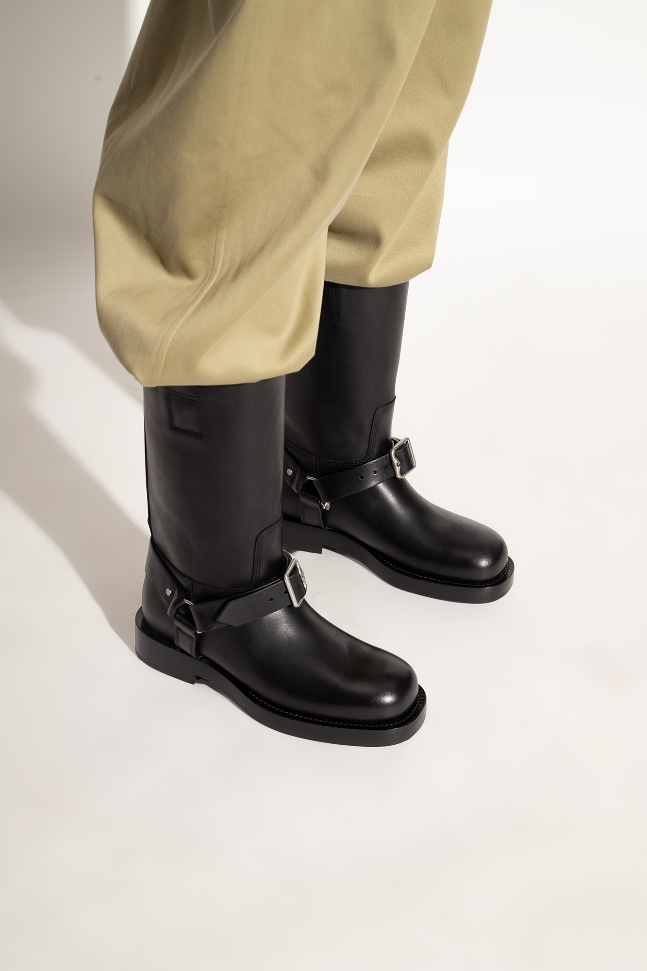 Burberry ‘Saddle’ biker boots