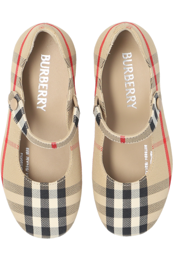 Burberry Kids ‘Seth’ checked ballet flats