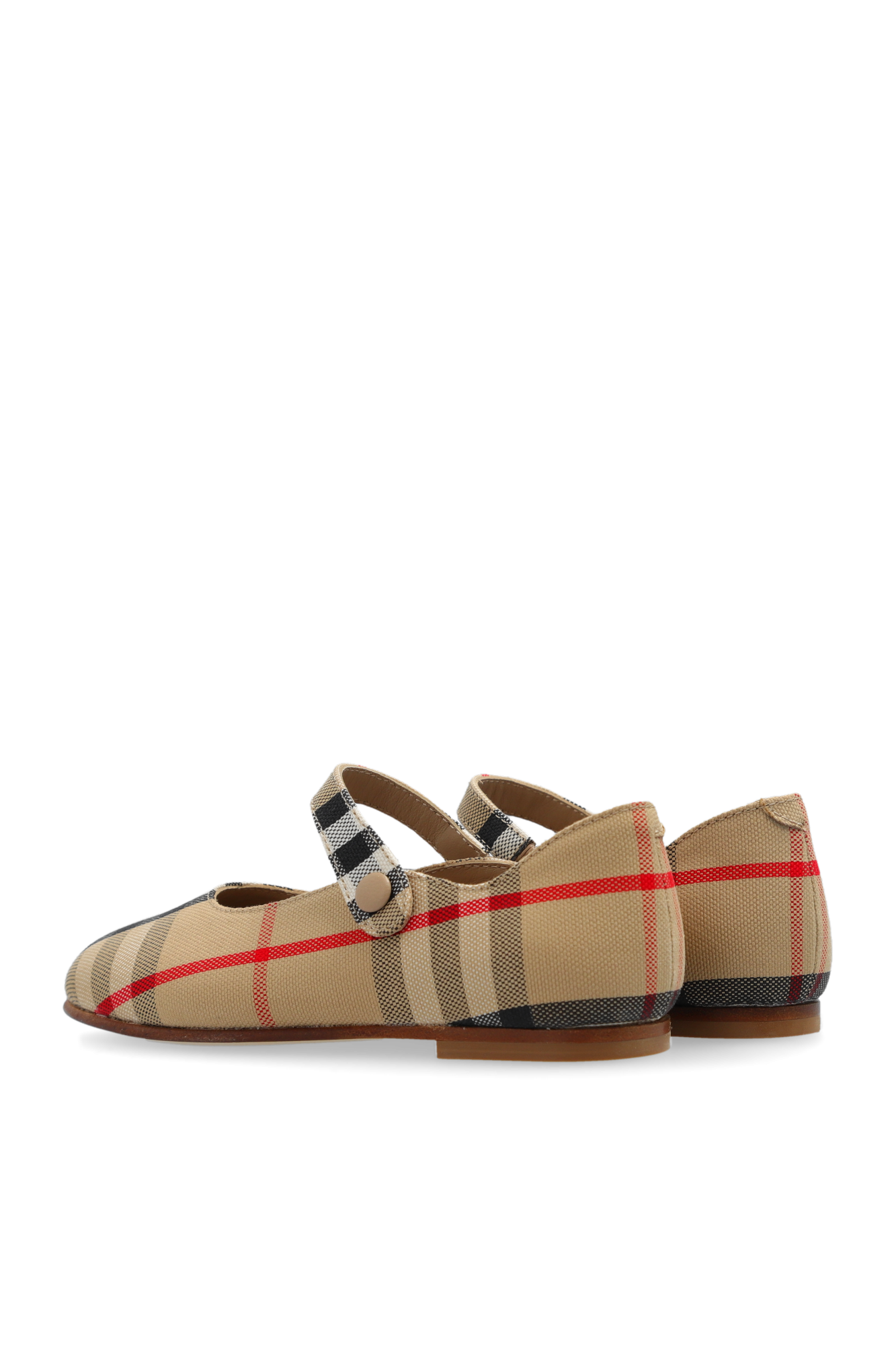 Burberry Kids ‘Seth’ checked ballet flats