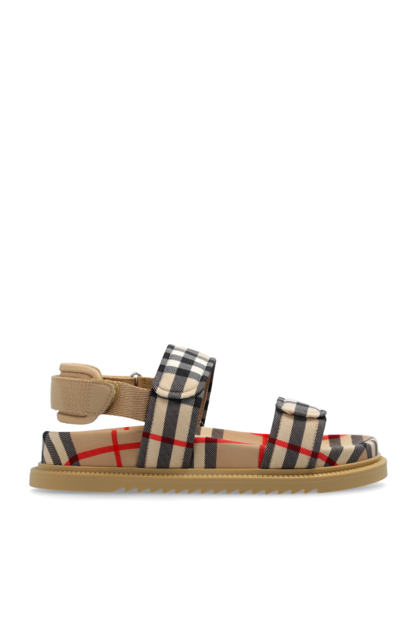 burberry RUTHERFORD Kids ‘Jamie’ checked sandals