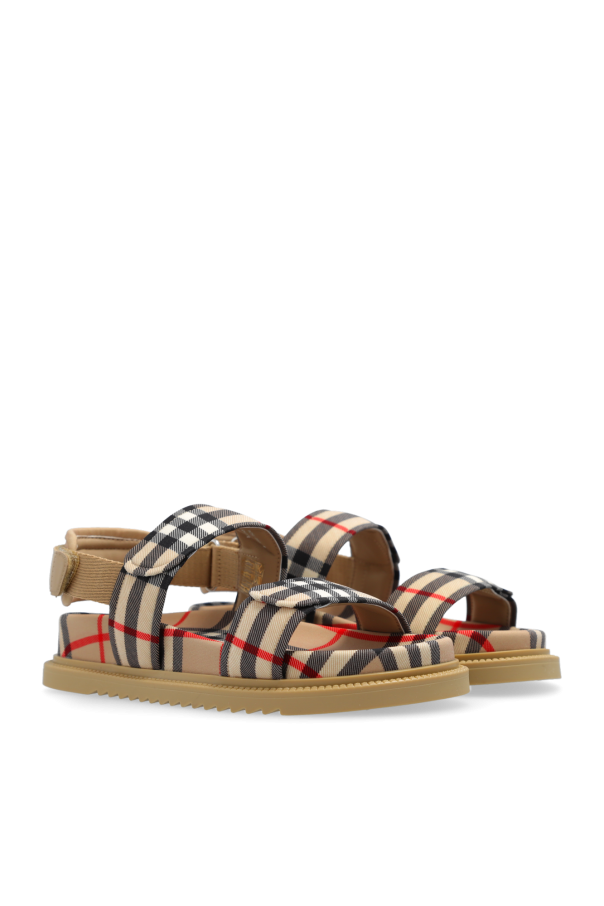 Burberry Kids ‘Jamie’ checked sandals