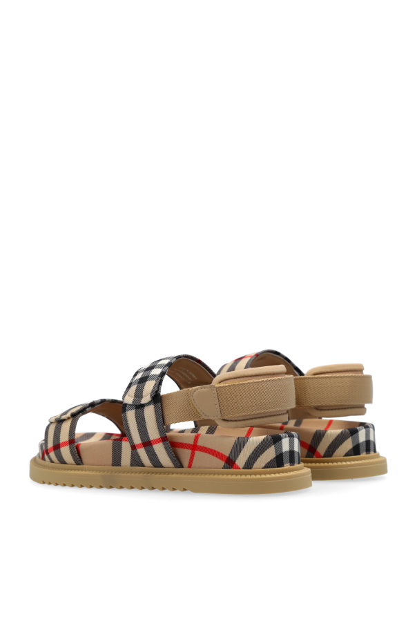 Burberry Kids ‘Jamie’ checked sandals
