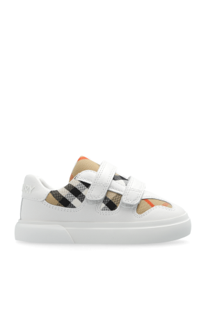 Burberry Kids zapatillas deportivas con estampado de cuadros