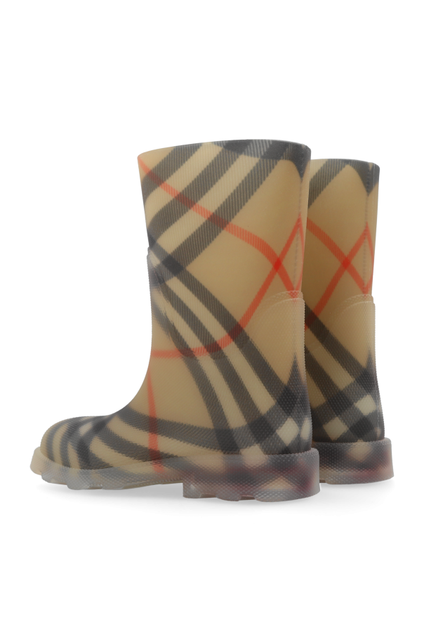 Burberry Kids Wellies with check pattern