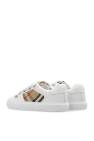 Burberry Kids WHITE Burberry Kids plaid pattern sneakers
