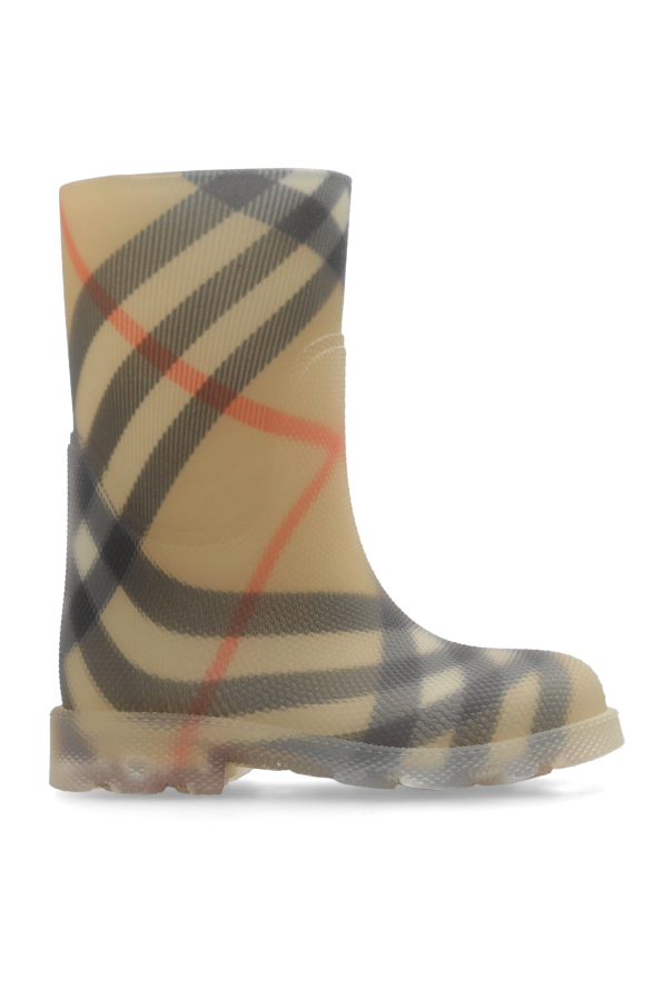 Burberry Kids Rain boots with check pattern