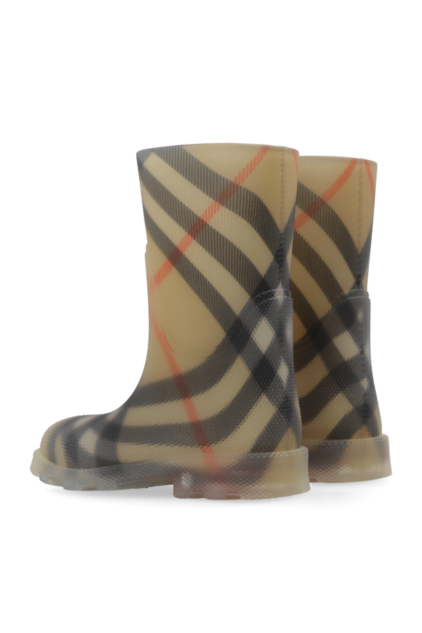 Burberry Kids Rain boots with check pattern