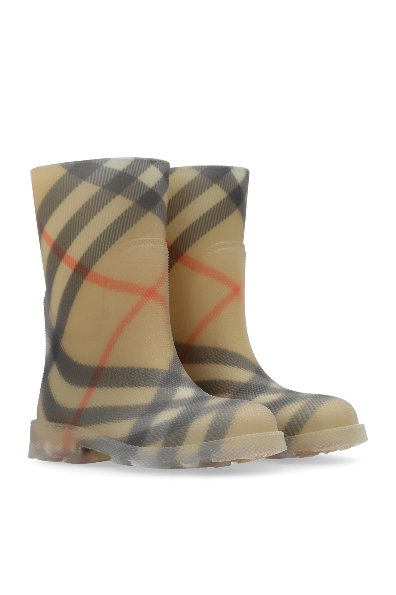 Burberry Kids Rain boots with check pattern