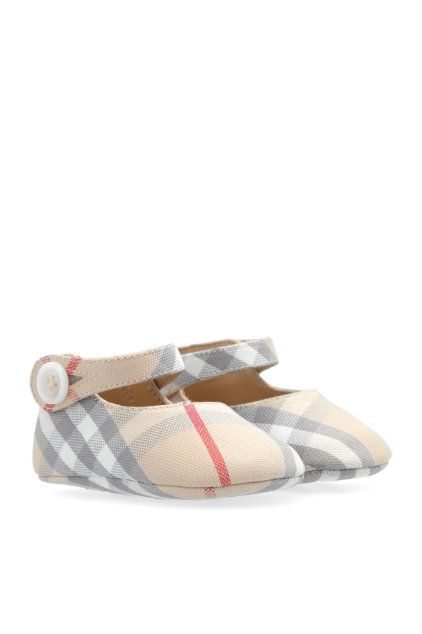 Burberry Kids Baby shoes with check pattern
