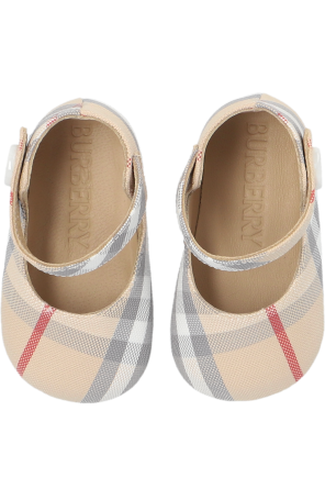 Burberry Kids Baby shoes with check pattern